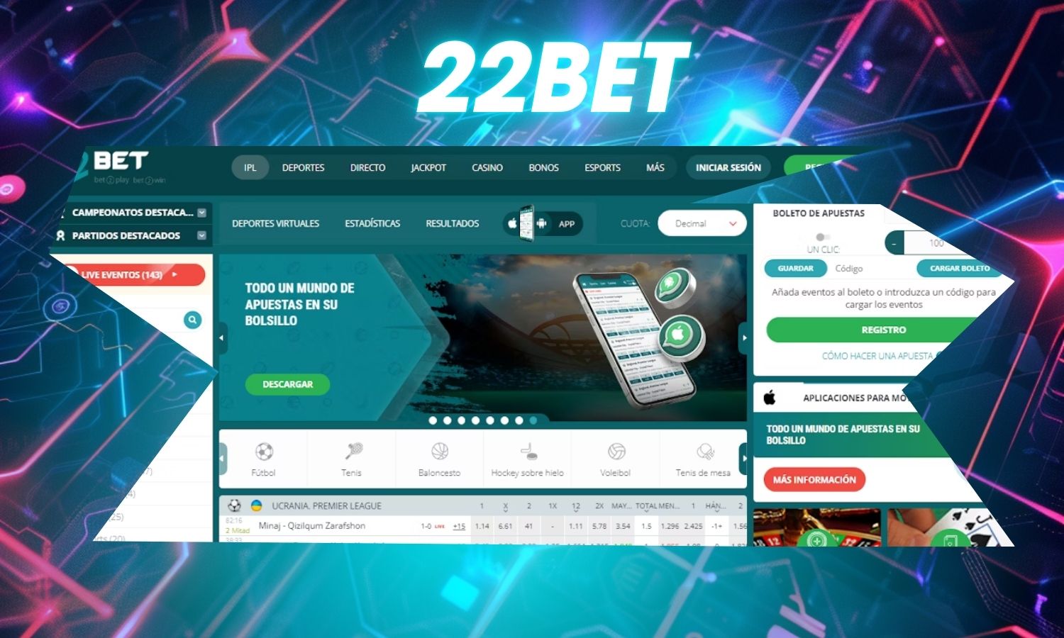 22bet betting site review offers and services