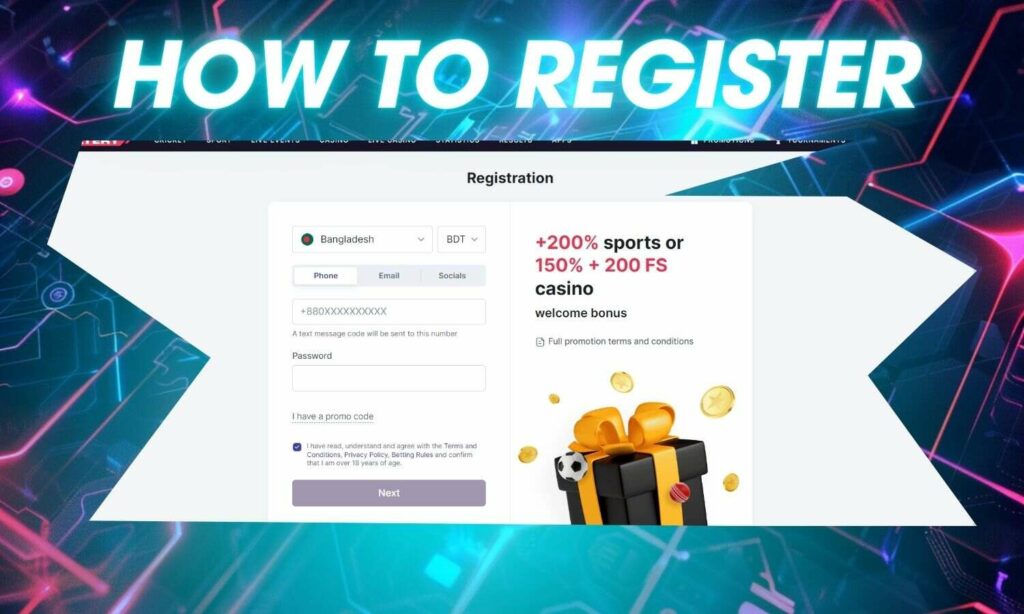 How to Register with Batery crypto betting site